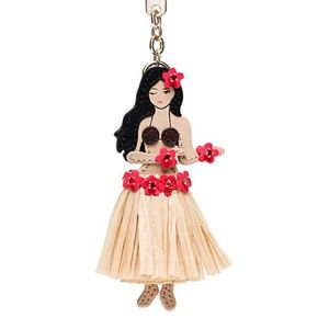 Kate spade leather hula keychain